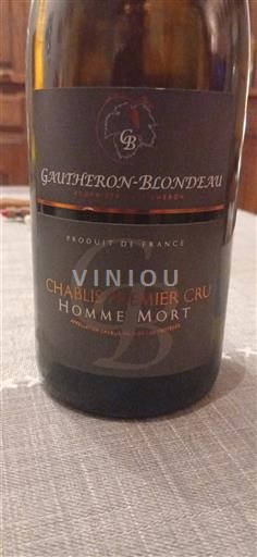 Burgundsko Chablis Premier Cru Gautheron-Blondeau Homme Mort 2022