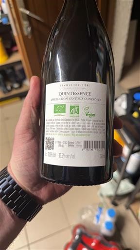 Vallée du Rhône Ventoux Famille Chaudière Quintessence 2022