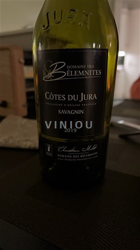 Jura Côtes-du-jura Domaine S Bélemnites Savagnin 2019