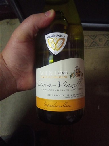 Burgundi Mâcon ja Mâcon-kylät Burgondia les grandes vignes blanches 2023