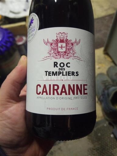 Rhônen laakso Cairanne Roc des Templiers 2022