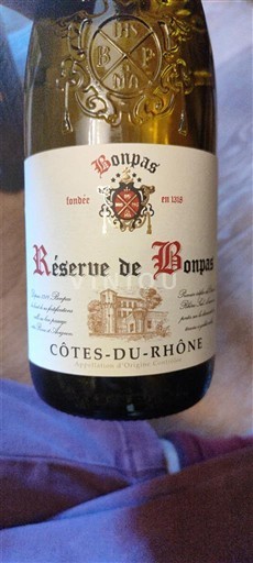 Rhônen laakso Côtes-du-rhône Bonpas Réserve de Bonpas 2024