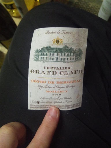 Jihozápad Côtes-de-bergerac Chevalier Grand Claud 2016