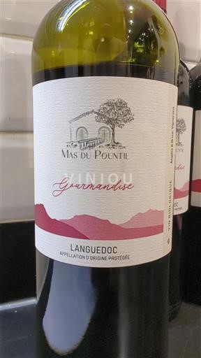 Vina Rouge sec Gourmandise Mas du Pountil 2023 Francija Langvedok Languedoc AOC