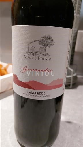 Verërat Rouge sec Gourmandise Mas du Pountil 2023 Francë Languedok Languedoc AOC