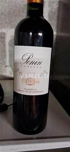 Bordeaux Château Penin Tradition 2018