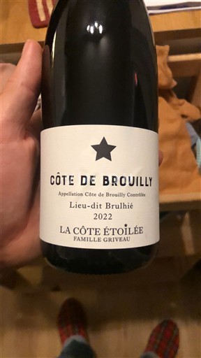 Beaujolais Côte-de-brouilly La Côte Étoilée Lieu-dit Brulhié 2022
