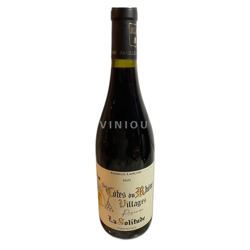 Rhônen laakso Côtes-du-rhône-villages Domaine La Solitude (Famille Lançon) Réserve 2023