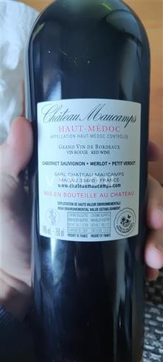 Bordéus Haut-Médoc Château Maucaillou 2020