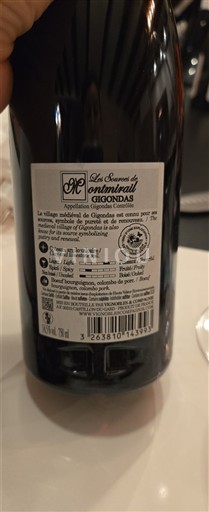 Valle del Rodano Gigondas Montmirail Les Secrets de Montmirail Senza annata