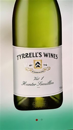 New South Wales Hunter Valley Tyrrell's Wines Vat 1 Hunter Semillon 2017