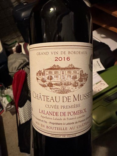Bordeaux Lalande-de-Pomerol Château Musset Première 2016