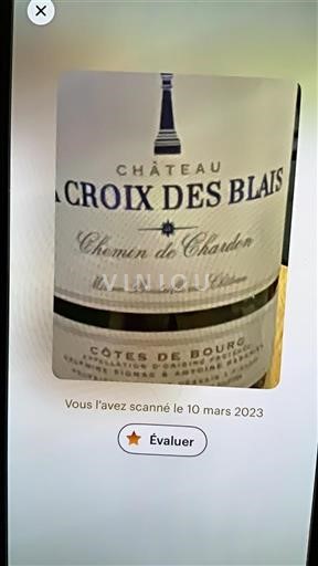 Bordeaux Côtes-de-bourg Château La Croix des Blais Chemin de Chardon 2014