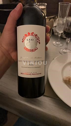 Bordeaux Saint-Émilion Grand Cru Grand Cru Bertrand Ravache Léo de 2020