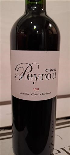 Bordeaux Castillon Côtes de Bordeaux Château Peyrou 2018