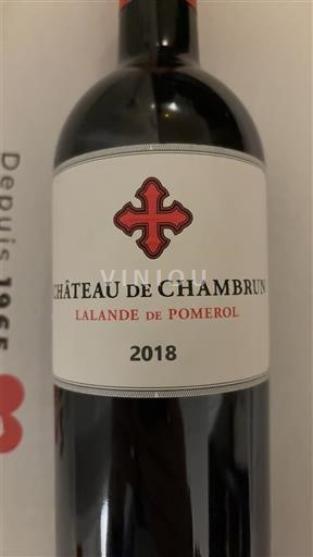 Bordeaux Lalande-de-pomerol Château Chambrun 2018