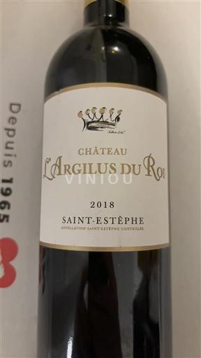 Burdeos Saint-Estèphe Château L'Argilus du Roi 2018