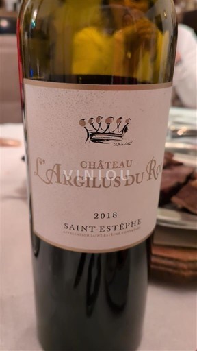 Bordeaux Saint-Estèphe Château L'Argilus du Roi 2018