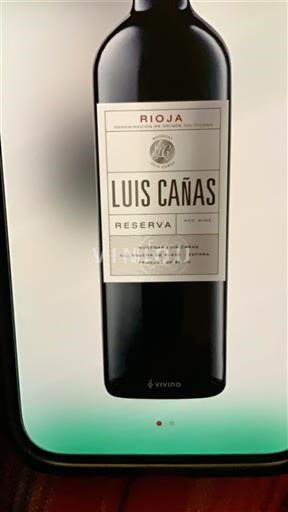 La Rioja rioja Luis Cañas Reserva 2019