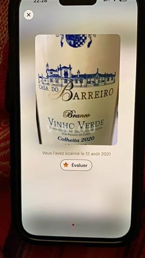 Bồ Đào Nha Rượu vang xanh Casa do Barreiro 2020