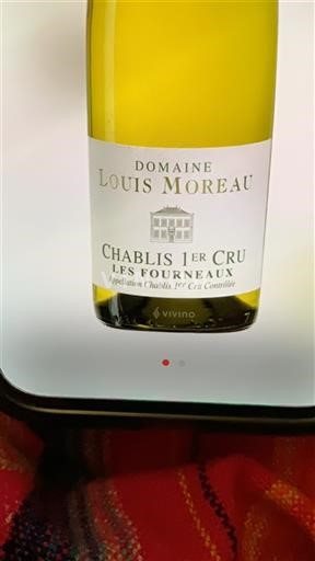 Bourgogne Chablis premier cru Premier Cru Domaine Louis Moreau Les Fourneaux 2019
