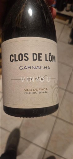 Valencia-regionen Valencia Clos de Lôm Garnacha 2018