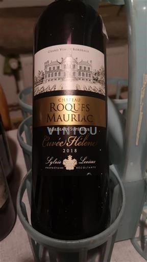 Bordeaux Bordeaux supérieur Château Roques Mauriac Hélène 2018