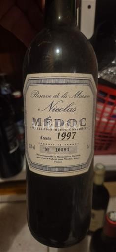 Bordeaux Médoc Réserve de la Maison Nicolas 1997
