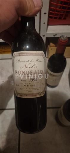 Bordeaux Nicolas Réserve de la Maison 1995