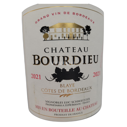 Bordeaux Blaye-Côtes-de-Bordeaux Château Bourdieu 2021