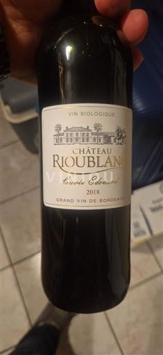 Bordeaux Château Rioublanc Edouard 2018