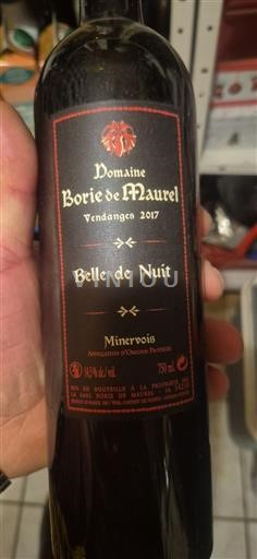 Languedoc Minervois Borie de Maurel Belle de Nuit 2017