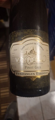 Elsass Vendanges Tardives Cave Vinicole de Hunawihr 2009