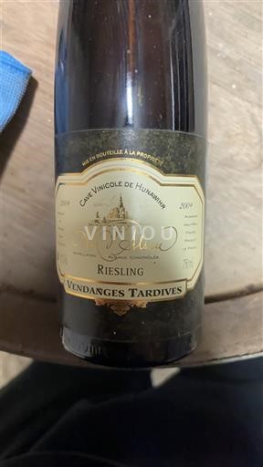 Alsace Vendanges Tardives Cave Vinicole de Hunawihr 2009