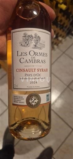 Languedoc a Roussillon Pays d'Oc Les Ormes de Cambas Cinsault Syrah 2024