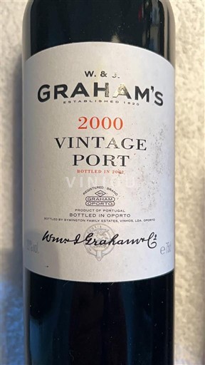 Bồ Đào Nha Porto W. & J. Graham's Vintage Port 2000