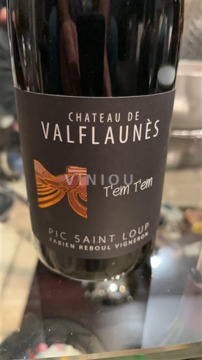 Langvedok Pic-saint-loup Château Valflaunès T'em Tem 2019
