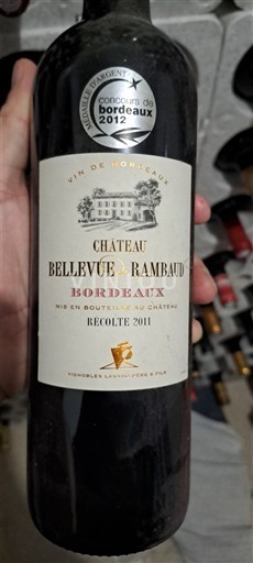 Bordeaux Château Bellevue Rambaud 2011