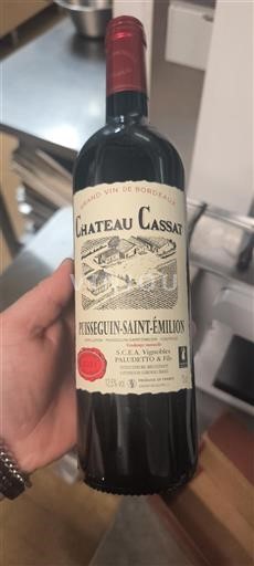 Bordeaux Puisseguin-saint-émilion Château Cassat Ikke årgangsbestemt