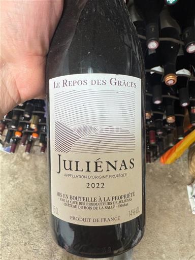 Beaujolais Juliénas Château Bois de la Salle Le Repos des Grâces 2022
