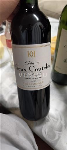 Burdeos Saint-Estèphe Cru Bourgeois Château Vieux Coutelin 2017