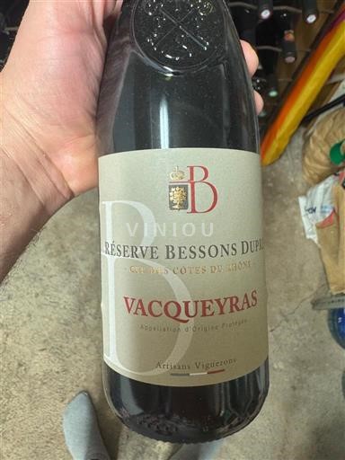 Rhônen laakso Vacqueyras Bessons Dupuy Réserve Bessons Dupuy 2022