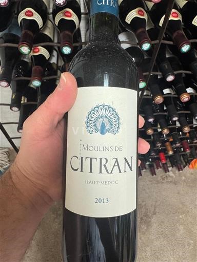 Bordéus Haut-Médoc Château Citran Moulins de Citran 2013