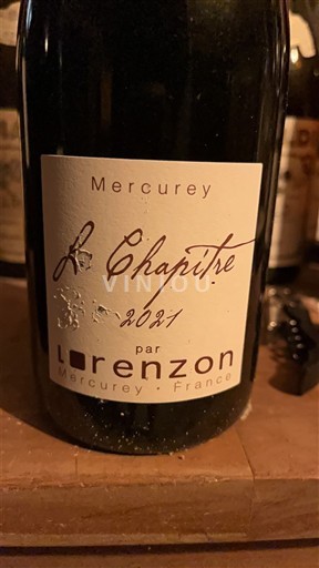 Burgundija Mercurey Domaine Lorenzon Le Chapitre 2021