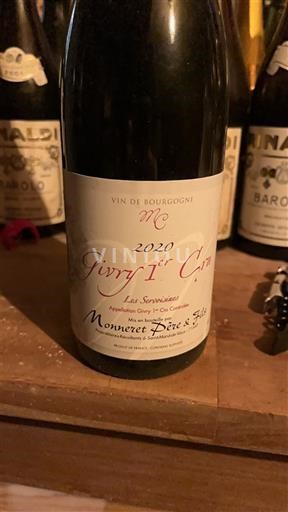 Burgundsko Givry Premier Cru Monneret Père & Fils Les Servoisines 2020