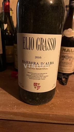 Piémont Barbera d'Alba Elio Grasso Vigna Martina 2016