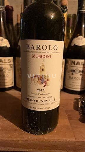 Piémont Barolo Piero Benevelli Mosconi 2017