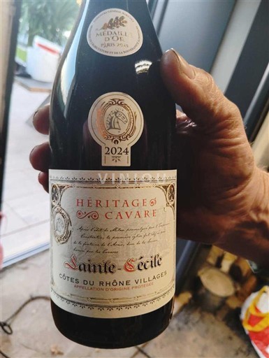 Rhônedalen Côtes-du-Rhône-Villages Héritages Cavares Sainte-Cécile 2024