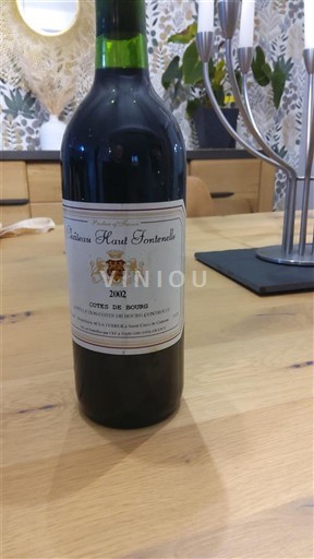 Burdeos Côtes-de-bourg Château Haut Fontenelle Gilbert 2002