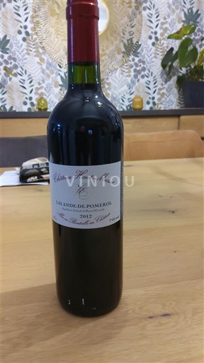 Bordeaux Lalande-de-Pomerol Château Haut-Mazure 2012